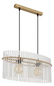 Globo 15698H3M - Lampadario a sospensione con filo GORLEY 2xE27/60W/230V oro