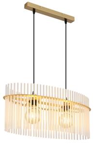 Globo 15698H3M - Lampadario a sospensione con filo GORLEY 2xE27/60W/230V oro
