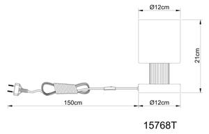 Globo 15768T - Lampada da tavolo ALEIDIS 1xE27/25W/230V