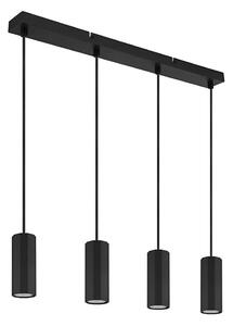Globo 57918-4HB - Lampadario a sospensione con filo JAMES 4xGU10/25W/230V nero