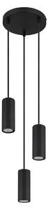 Globo 57918-3HB - Lampadario a sospensione con filo JAMES 3xGU10/25W/230V nero