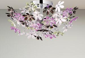 Insolita lampada da soffitto a LED di grandi dimensioni con fiori, dimmerabile tramite interruttore Ø 51 cm