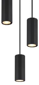 Globo 57918-3HB - Lampadario a sospensione con filo JAMES 3xGU10/25W/230V nero