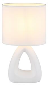 Globo 21731W - Lampada da tavolo TRIANGLE 1xE14/40W/230V bianco