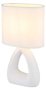 Globo 21731W - Lampada da tavolo TRIANGLE 1xE14/40W/230V bianco