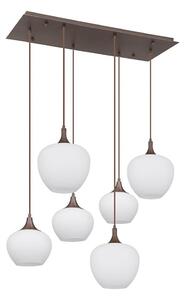 Globo 15548-6HC - Lampadario a sospensione con filo MAXY 6xE27/40W/230V bianco