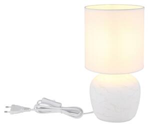 Globo 21739W - Lampada da tavolo MARBLE 1xE14/40W/230V bianco