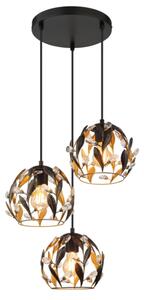 Globo 15759-3HR - Lampadario a sospensione con filo MIKA 3xE27/40W/230V diametro 41 cm