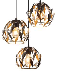 Globo 15759-3HR - Lampadario a sospensione con filo MIKA 3xE27/40W/230V diametro 41 cm