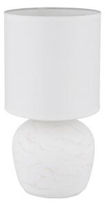 Globo 21739W - Lampada da tavolo MARBLE 1xE14/40W/230V bianco