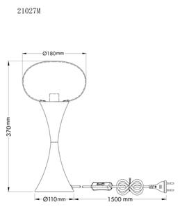 Globo 21027M - Lampada da tavolo LULA 1xE14/25W/230V dorata