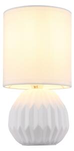 Globo 21730W - Lampada da tavolo SYLAS 1xE14/40W/230V bianco