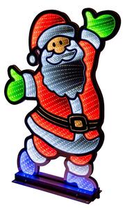 Babbo Natale a LED con effetto infinito 444 SMD LED 41x7x59,5 cm 36022
