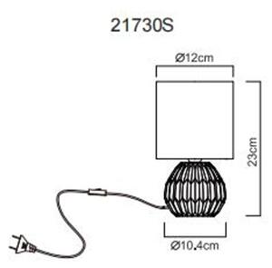 Globo 21730S - Lampada da tavolo SYLAS 1xE14/40W/230V nero