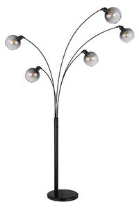 Globo 58228NBS - Lampada con piedistallo SEYMOUR 5xE27/40W/230V fumé
