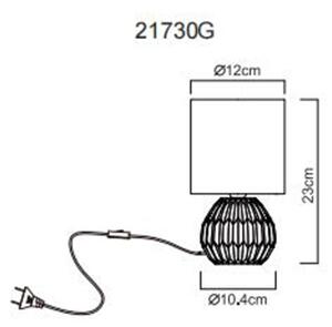 Globo 21730G - Lampada da tavolo SYLAS 1xE14/40W/230V grigio