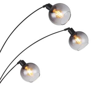 Globo 58228NBS - Lampada con piedistallo SEYMOUR 5xE27/40W/230V fumé