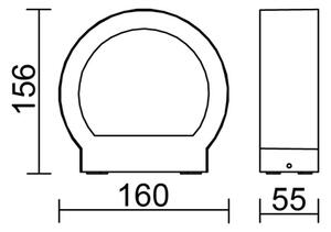 Globo 34313 - Lampada da parete esterna SLICE a LED/6W/230V IP54