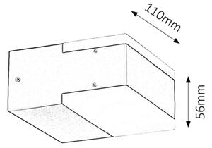 Rabalux 8060 - Applique a LED da esterno BONA 2xLED/4,5W