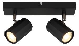 Globo 57918-2B - Faretto JAMES 2xGU10/25W/230V nero
