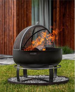 Braciere XXL Viking da 80 cm in Acciaio Naturale - Spessore 2mm, Altezza 50cm, Prodotto Artigianale Europeo di Alta Qualit�