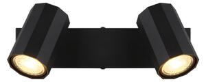 Globo 57918-2B - Faretto JAMES 2xGU10/25W/230V nero