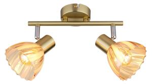 Globo 54315M-2 - Faretto ZACHERY 2xE14/40W/230V oro