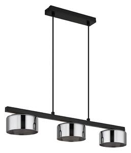 Globo 16055-3HS - Lampadario LED a sospensione con filo HIGGINS 3xGX53/6W/230V fumé/nero