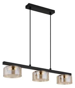 Globo 16055-3HG - Lampadario LED a sospensione con filo HIGGINS 3xGX53/6W/230V fumé/marrone