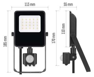 Faretto LED VISIO 10W 230V 4000K IP65 con sensore