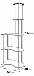 Lampada da terra NOTO con ripiani 1xE27/40W/230V beige/nero
