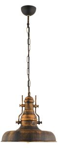 Lampadario a sospensione con catena 1xE27/40W/230V bronzo