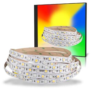 Striscia LED 5050 RGB+bianco caldo (2700K) 72W 500CM 24V IP20