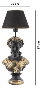 Lampada da tavolo OPELYA 1xE27/40W/230V nero/oro