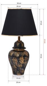 Lampada da tavolo 1xE27/40W/230V nero