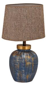 Lampada da tavolo 1xE27/40W/230V blu/beige