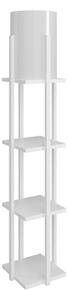 Lampada da terra con ripiani NORA 1xE27/40W/230V bianco