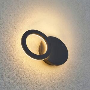 Applique da esterni a LED Ilveo Lindby, Nero, Soggiorno / Sala da pranzo, Alluminio, Moderno, Applique LED da esterni