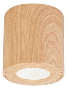 Brilagi -Luce Spot da bagno MIA 1xGU10/30W/230V 84x80 mm decorazioni in rovere IP44
