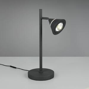 Trio Lighting Lampada da tavolo a LED Romeo, dimmerabile, Nero, Soggiorno / Sala da pranzo, Metallo, Moderno, Lampada da tavolo LED