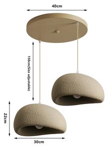 BRILAGI - Lampadario sospeso con cavo WABI SABI 2xE27/60W/230V bianco