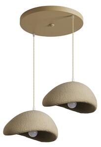 BRILAGI - Lampadario a sospensione con cavo WABI SABI 2xE27/60W/230V beige