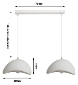 BRILAGI - Lampadario sospeso su cavo WABI SABI 2xE27/60W/230V bianco