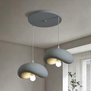 BRILAGI - Lampadario a sospensione su cavo WABI SABI 2xE27/60W/230V grigio