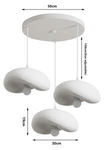 BRILAGI - Lampadario a sospensione con cavo WABI SABI 3xE27/60W/230V bianco