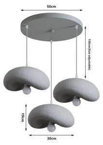 BRILAGI - Lampada a sospensione su cavo WABI SABI 3xE27/60W/230V grigio