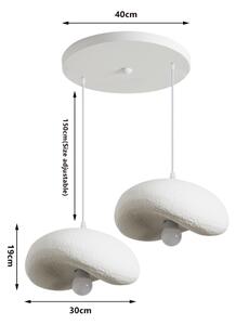 BRILAGI - Lampadario a cavo WABI SABI 2xE27/60W/230V bianco