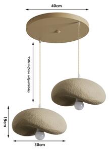 BRILAGI - Lampadario su cavo WABI SABI 2xE27/60W/230V beige