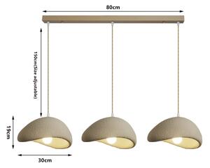 BRILAGI - Lampadario sospeso con cavo WABI SABI 3xE27/60W/230V beige