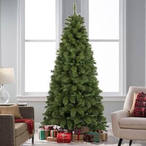 Albero di Natale Namir Ø88x180 cm 628 Rami Super Folto Realistico con Base a Croce in Metallo e PP Verde